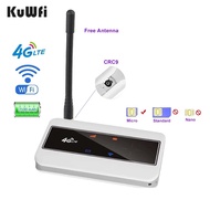 KuWFi 150Mbps Unlocked CAT4 3G 4G Mobile WiFi Router Portable Pocket Hotspot Wireless Modem with CRC9 Antenna for Travel