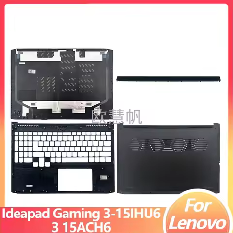 M New Repalce Cover for Lenovo Ideapad Gaming 3-15IHU6 3 15ACH6 Laptop LCD Back Cover Palmrest Upper