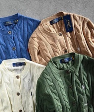 外國預訂 4色選 polo Ralph Lauren 刺繡針織麻花 外套