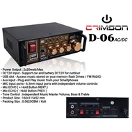 Crimson D-06 AC-DC bluetooth USB radio mini amplifier