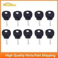 10pcs Ignition Key 14707 Fit JCB New Holland Volvo Forklift Parts