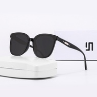 Kacamata Hitam Polarized UV400 bingkai bulat gaya Wanita Pria