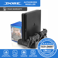 DOBE Playstation 4 Multifunctional Cooling Stand 3 Built-in Cooling Fans Dual Controllers Charging S