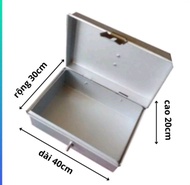 Thùng đựng đồ bằng sắt kích thước 40X30X20 có tặng kèm khóa