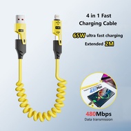 ✅SG Ready Stocks✅ JOMO 4-in-1 65W Ultra-Fast Charging Cable (1.5m)
