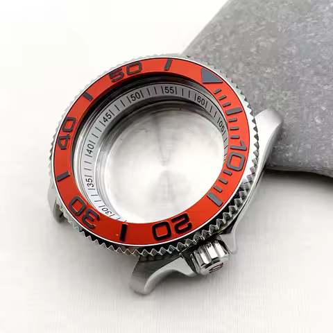 42mm Mod SKX007 SRPD Replace Case Fit NH34 7S26 7S36 4R35 NH35 NH36 Movement Seal Black Cover Crown 