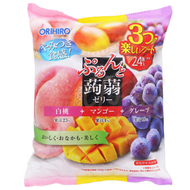 ORIHIRO - 日本蒟蒻果凍- 白桃+芒果+提子味 480g