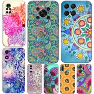 Case For Huawei y6 y7 2018 Honor 8A 8S Prime play 3e Phone Cover Soft Silicon Colorful Floral Paisley Flower