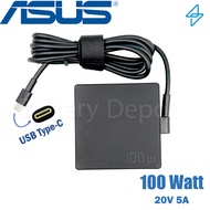 Asus Adapter ของแท้ 20V/5A 100W หัว USB Type-C สายชาร์จ Asus  A20-100P1A  อะแดปเตอร์ เอซุส