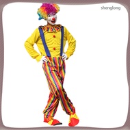 🚗 Clown Costume Adult Men for Performance Multi Color Comfortable Durable Clown Outfit