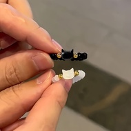 Ring Korean Version Fashion Cat Cat Head Adjustable Size Couple Ring Gift Girlfriend Ring