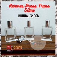 Hermes Perfume Bottle 50ML PRESS - HERMES Empty Perfume Bottle - 50ML Glass Perfume Bottle