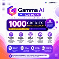 Gamma AI Plus Premium Account | 1000 AI Credits | Own Email | Gamma AI Plus Upgrade