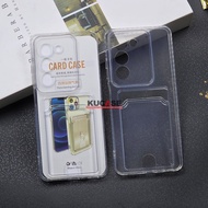 Oppo A5 4G 5G Oppo A5X Clear Card Photo Slot Card/ Casing Wallet TPU Clear Oppo A5 4G 5G Oppo A5X