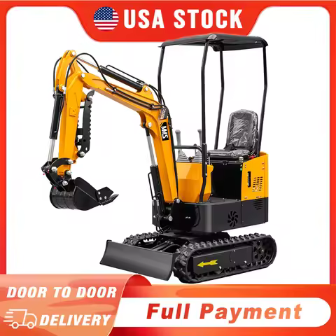 MMS Mini Excavator MS10H Trencher Digger 13.5HP B&S Engine 420cc Crawler Excavator For Garden Yard F
