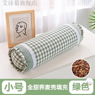 ST/🎫Cylindrical pillow  Buckwheat Pillow round Buckwheat Husk Ketsumeishi Pillow Core Adult Single Cylindrical Household