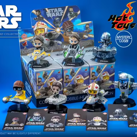 Hot Toys Star Wars Darth Vader Boba Fett Cosbi Rider Series Individual/Set Collectible Figures Cute 