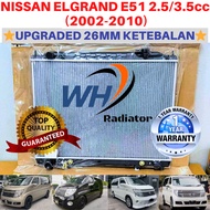 NISSAN ELGRAND E51 2.5/3.5cc (26mm)Double Layer TOP QUALITY AUTO/MANUAL Radiator Tangki Air