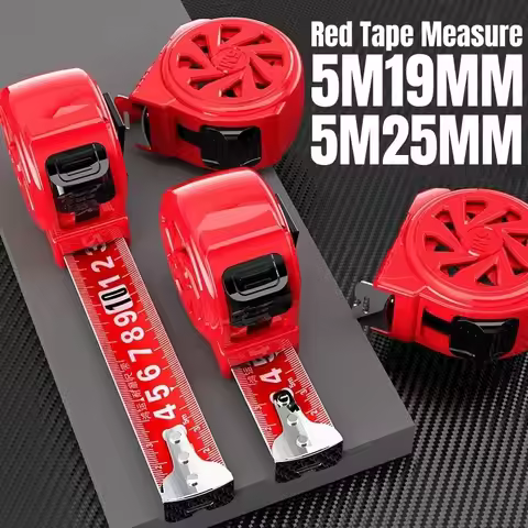5M Tape Measure Retractable Red High-precision 3M 7.5M Measuring Tape Thickened Wear-resistant Tape 