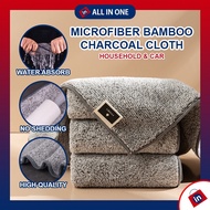 🏅️𝐂𝐡𝐚𝐫𝐜𝐨𝐚𝐥 𝐌𝐢𝐜𝐫𝐨𝐟𝐢𝐛𝐞𝐫 Cloth 29cm Kitchen Towel Dishwashing Kain Pencuci Pinggan Tuala Dapur吸水抹布