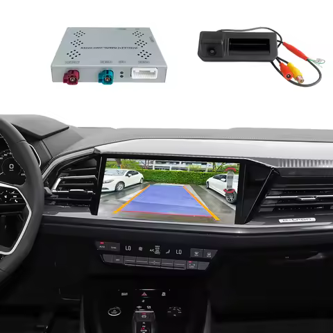 AHD Backup Camera Interface for Audi Q4 e-tron Q5 e-tron,Retrofit Reverse Camera&Front View,No Need 