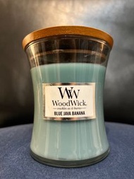 Woodwick 美國香氛蠟燭 藍爪哇香蕉9.7oz玻璃瓶木蓋 水果調