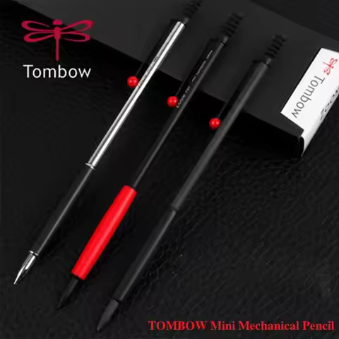 Japan TOMBOW 707 Slim Exquisite Mechanical Pencil Mini 0.5MM Metal Pen Rod With Low Center Gravity S