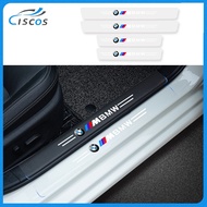 Ciscos 4PCS Transparent Car Door Sill Protector Car Threshold Strips Sticker Car Accessories For BMW
