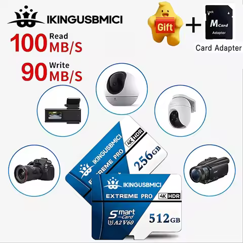 Ultra HD TF Cards Memory Card SD Cards Micro TF SD Card 32GB 256GB 512GB UHS-I V30 U1 A2 A1 Full HD 