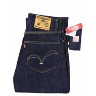 Samurai Jeans Denim Men Japan 15th Anniversary Straight Cut Kepala Kain Penuh 25oz