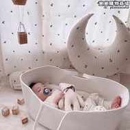 手提籃韓寶寶手提搖籃新生兒車載嬰兒床道具外出提籃可摺疊睡籃熱