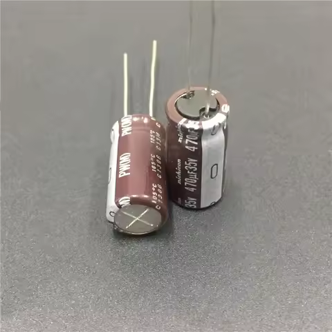 10pcs/50pcs 470uF 35V NICHICON PW Series 10x20mm Low Impedance Long Life 35V470uF Aluminum Electroly