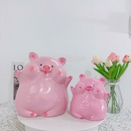 [BUY 1 GET 1 SMALL] Piggy bank, HELLO Dumpling Pig model piggy bank, BIG size, gift piggy bank, deco