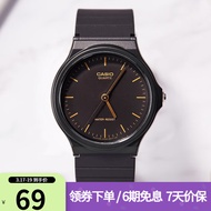 卡西欧（CASIO）手表 简约石英学生表 百搭休闲指针防水小黑表 中性表考试手表 MQ-24-1E  店长推荐