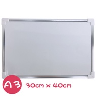 A-6565 Aluminum Frame Small Whiteboard Double-Sided Magnetic 30cm x 40cm/One Piece Message Board-AA6