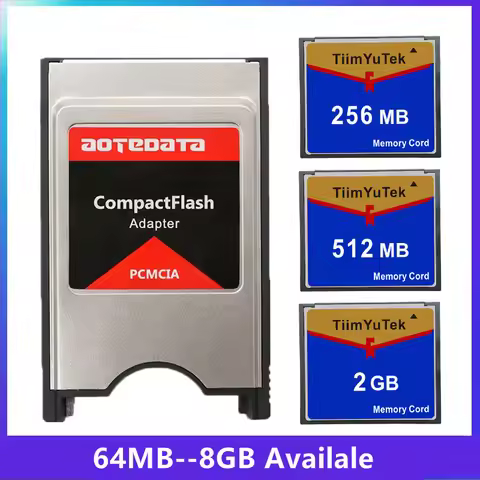 2 in 1 Industrial Compact Flash CF Card 32MB-8GB With CF to PCMCIA Card Adapter 68 Pin For Mercedes