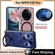 Ring Holder Phone Case For Oppo F29 Pro f29 F29Pro 5G Global Slide Lens Protect Armor Shockproof Cov