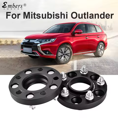 Embers For Mitsubishi Outlander PCD 5x114.3 CB 67.1 M12x1.5 Forged Aluminum Black Wheel Spacers Hub