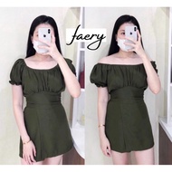 Mandy Set One Set Skirt Pants Suit Wanita 杯 faery [RF0202]