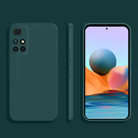For Xiaomi Redmi 10 Case On For Redmi Note 11 Pro Case Silicone Matte Rubber Soft Redmi Note 10S Pro