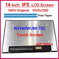 14" IPS Laptop LCD Touch Screen NV140WUM T0C NV140WUM-T0C V8.0 Display Matrix Panel Replacement 1920