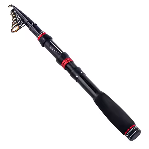Power H Telescopic Fishing Rod 1.8M-3.0M Ultralight Pole Carbon Fiber Body Aluminium Alloy Reel Hold