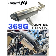 Project79 Exhaust ZONTES 368G Full System TITANIUM Piping Ekzos Motor Muffler ZT368G ZT368 SIZE MANI