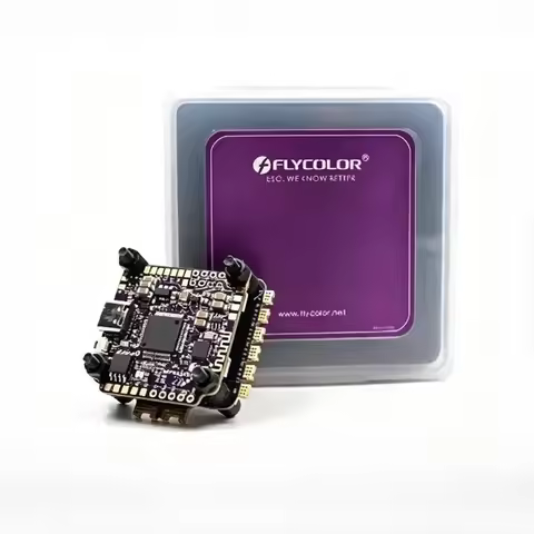 FLYCOLOR Raptor5 60A 4in1 ESC F7 FC V2 3-6S BLHeli-32 BT Config LED Stack for Freestyle Build