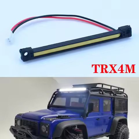 TRX4M LED Roof Spotlight Lamp Car for 1/18 RC Crawler Car Traxxas TRX4-M Defender Upgrade Parts