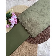 (2M+2M) SET COMBO SRIKANDA X PLAIN COTTON I SULAM EYELET KAIN PASANG BERKUALITI DAN CANTIK By Inspir