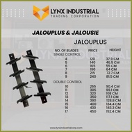 ℗ ◹ ▫ Jalousie Jalouplus 17 Blades for Louver Window 1 Pair