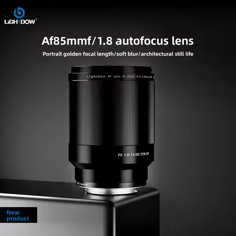 Lightdow 85mm F1.8 Full Frame Automatic Autofocus Human Image Lens with Large Aperture Fixed Focus L