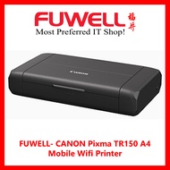 FUWELL- CANON Pixma TR150 Wireless A4 Mobile Printer (Promo Free $40 NTUC Voucher till 3 MAr 2024)