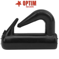 OPTIM 200PCS Clevis Snaps, Lightweight Plastic Rotating Snaps, Portable 13mm Black Spinner Snaps Lur